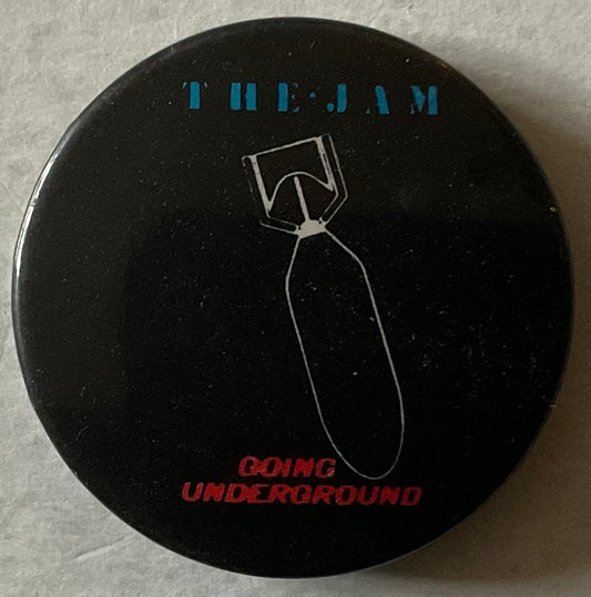 Jam Going Underground Original Metal Concert Button Pin Badge 1970/80s