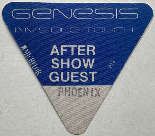 Genesis Original Unused Concert Backstage Pass Ticket Phoenix 1987