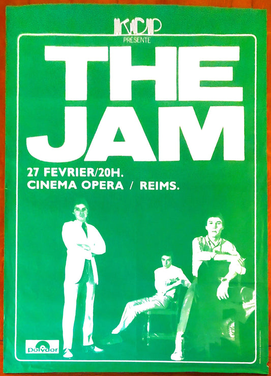 Jam Original Concert Gig Promo Poster Cinema Opera Reims 27th Feb 1979