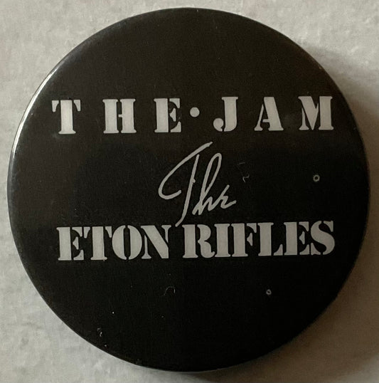 Jam Eton Rifles Original Concert Metal Button Pin Badge 1970/80s