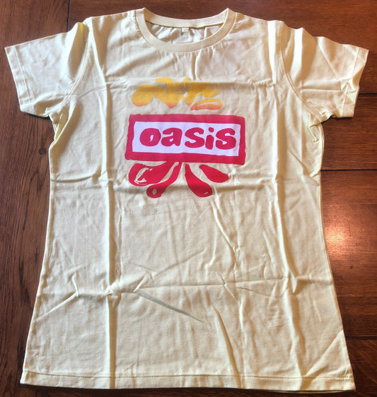 Oasis Original Unused New Dig Out Your Soul Promo Tour Ladies T Shirt Europe 2008