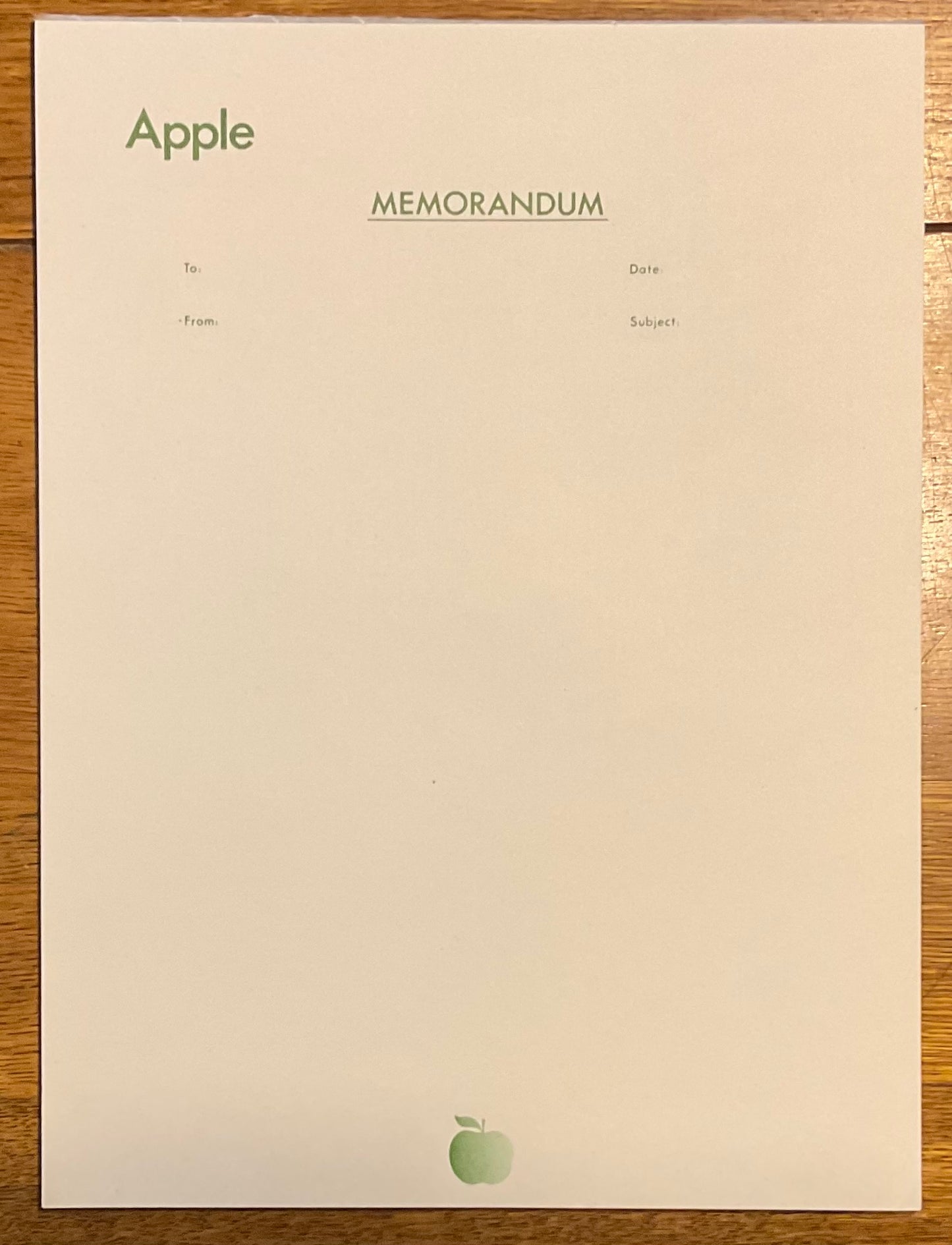 Beatles Original Apple Memo Notepaper