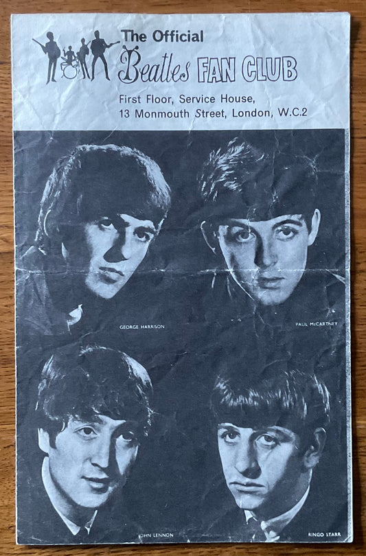 Beatles Original Concert Programme Wimbledon Palais London 14th Dec 1963