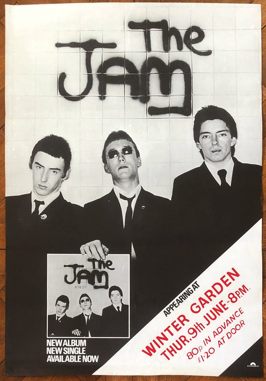 Jam Original Concert & Album Promo Poster Winter Garden Eastbourne 9th June 1977