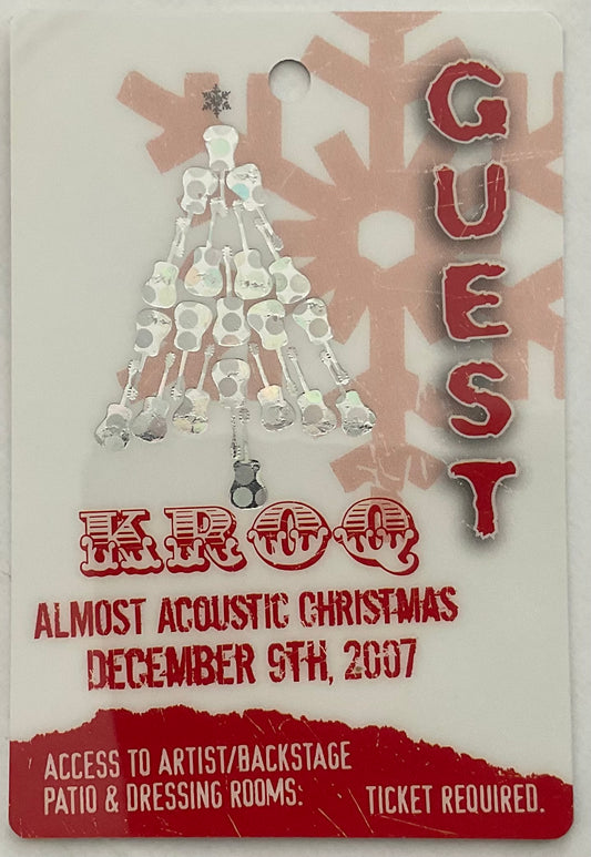 Muse Killers Original Unused Concert Backstage Pass Ticket Gibson Amphitheatre Los Angeles 9th Dec 2007