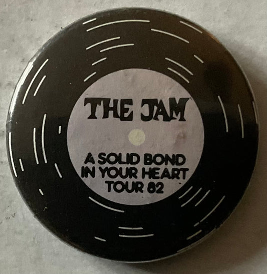 Jam A Solid Bond in Your Heart Tour 1982 Original Metal Concert Button Pin Badge 1970/80s