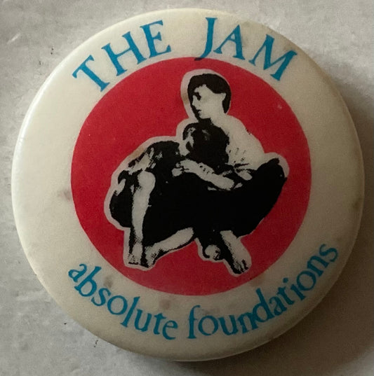 Jam Absolute Foundations Original Metal Concert Button Pin Badge 1970/80s