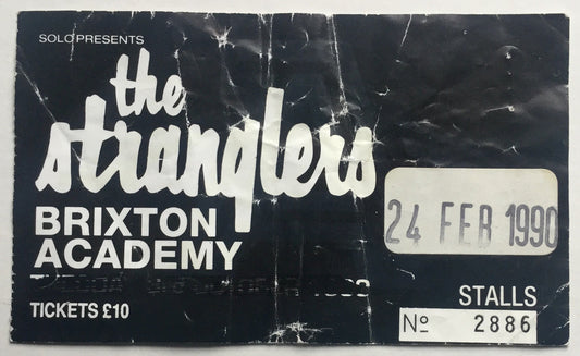 Stranglers Original Used Concert Ticket Brixton Academy, London 24th Feb 1990