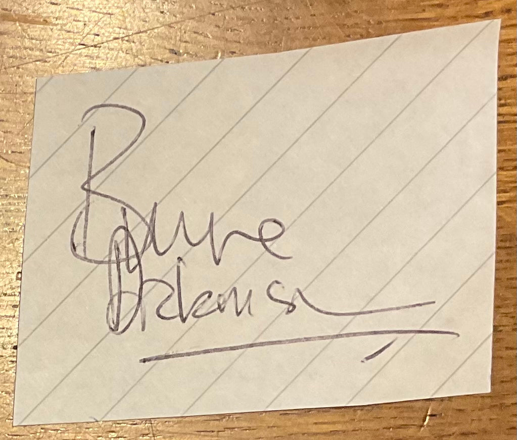 Iron Maiden Genuine Autographed Signed Paper Sheets Early 1980s