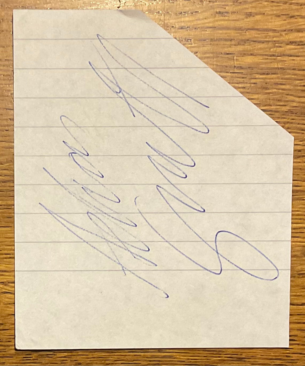 Iron Maiden Genuine Autographed Signed Paper Sheets Early 1980s