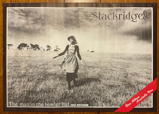 Stackridge The Man in the Bowler Hat Original Promo Poster MCA Records 1974