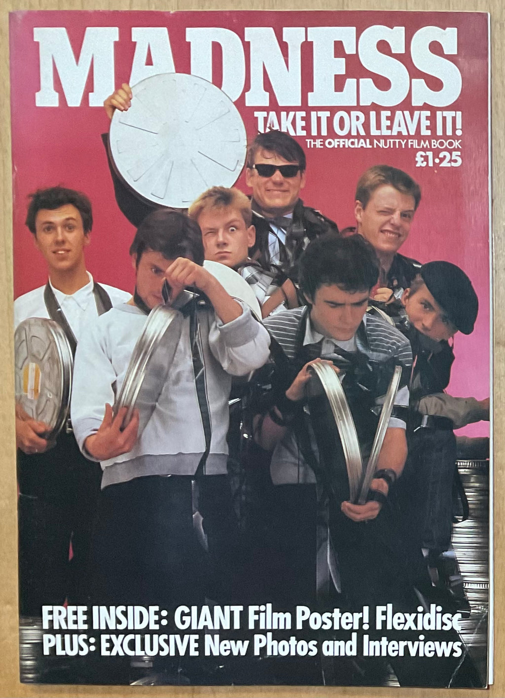 Madness Take it or Leave it Official Nutty Film Book with Poster and 7” Yellow Flixi Disc 1981