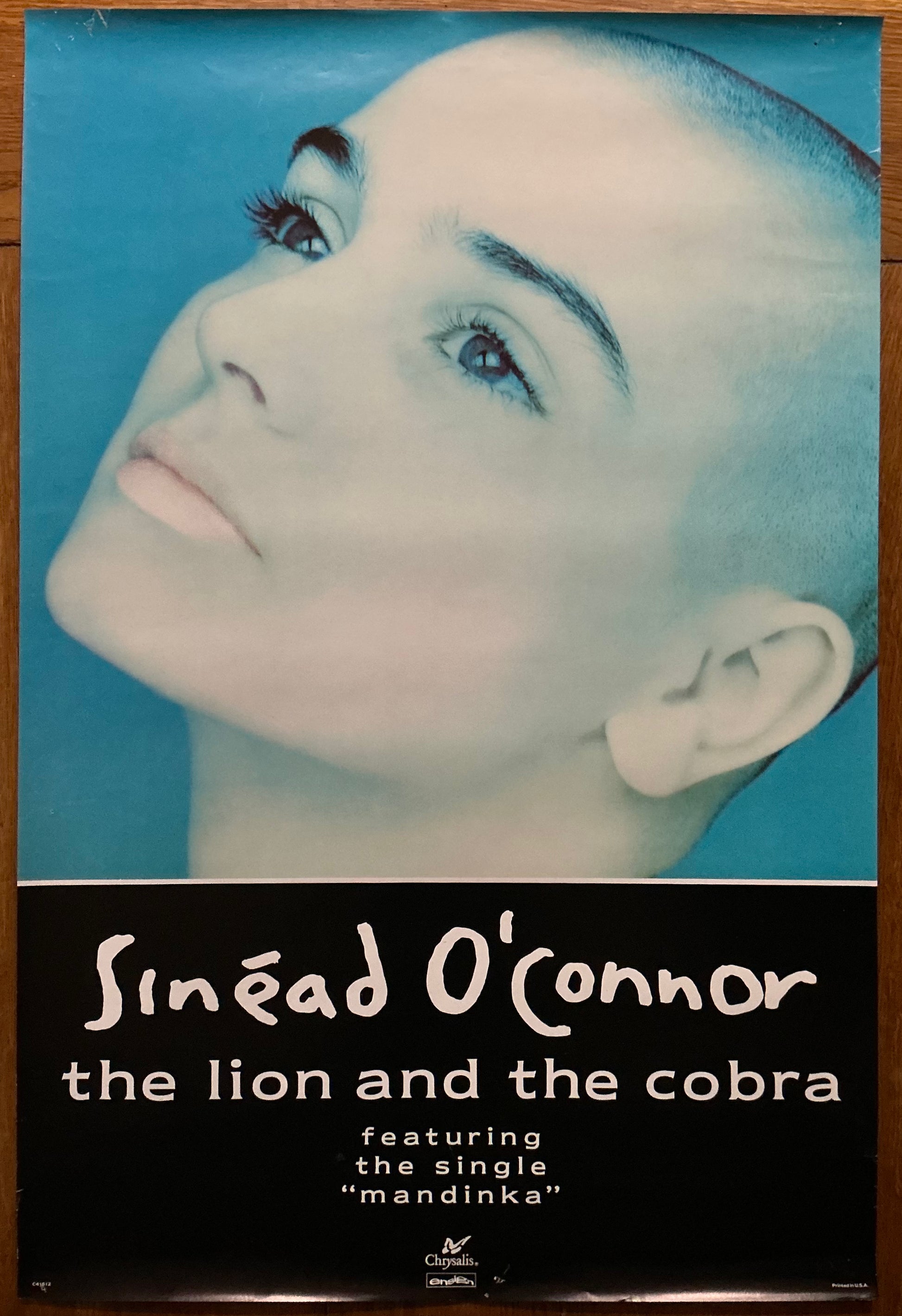 Sinéad O’ Connor The Lion and the Cobra Original Promo Poster Chrysalis Records 1987