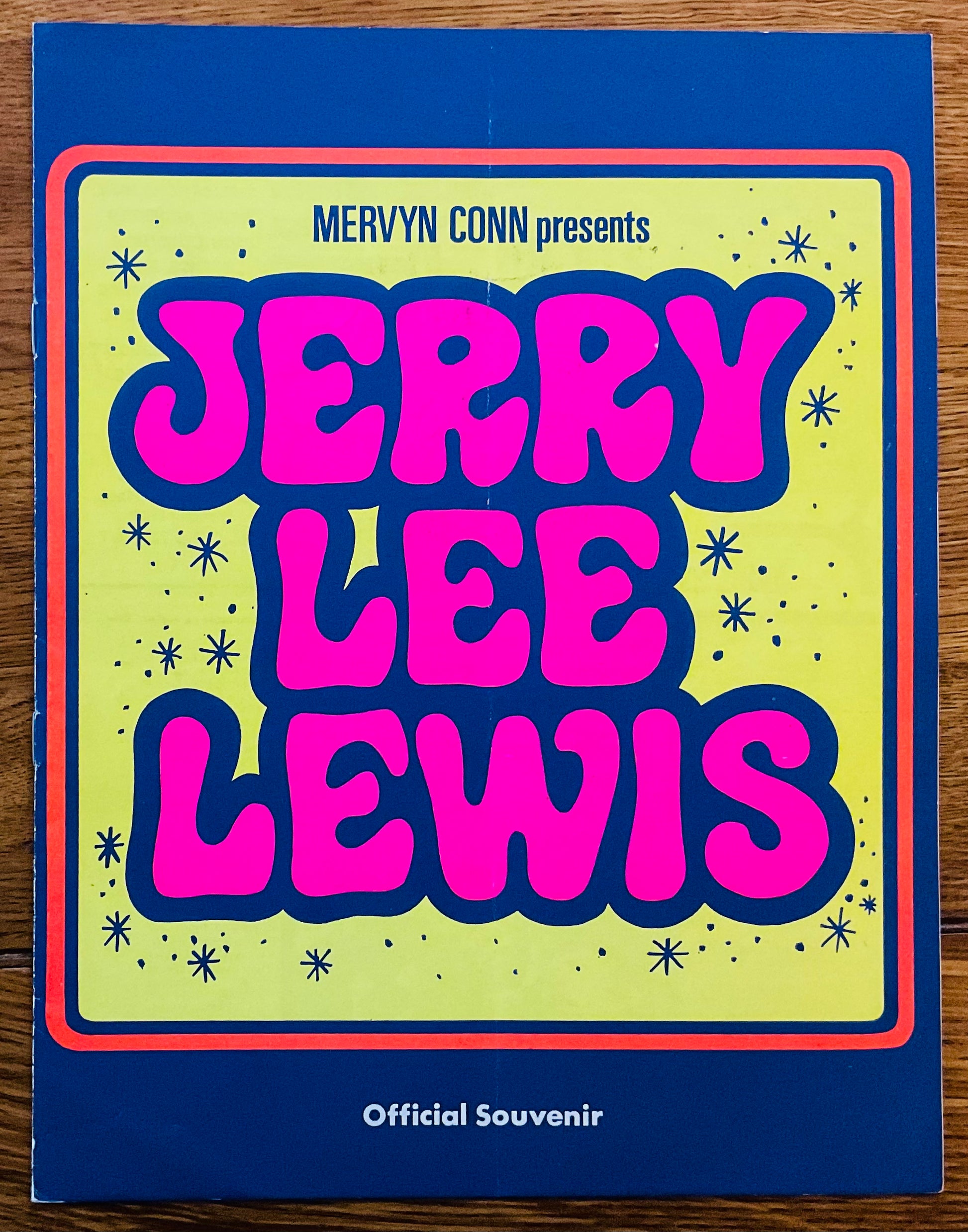 Jerry Lee Lewis Original Concert Programme U.K. Tour Apr/May 1972