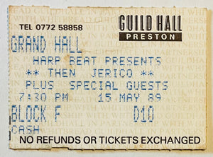 Then Jerico Original Used Concert Ticket Guildhall Preston 15th May 1989