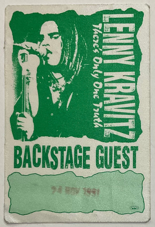 Lenny Kravitz Original Unused Concert Backstage Pass Ticket Wembley Arena London 24th Nov 1991