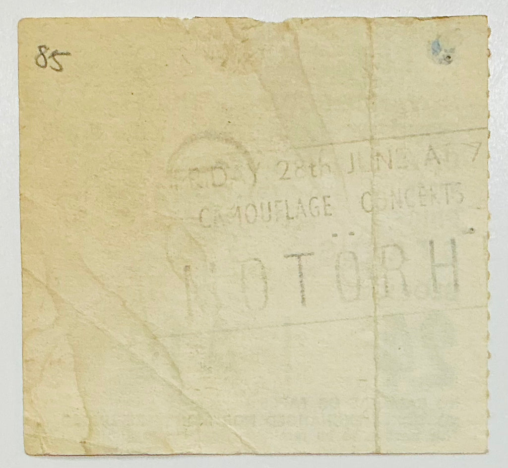 Motörhead Original Used Concert Ticket Hammersmith Odeon London 1985