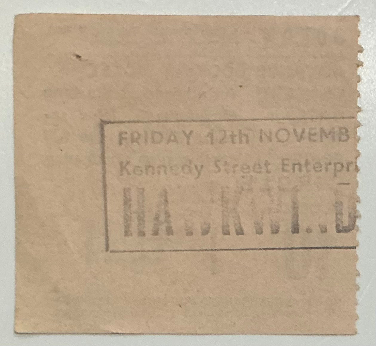 Hawkwind Original Used Concert Ticket Hammersmith Odeon London 12th Nov 1982