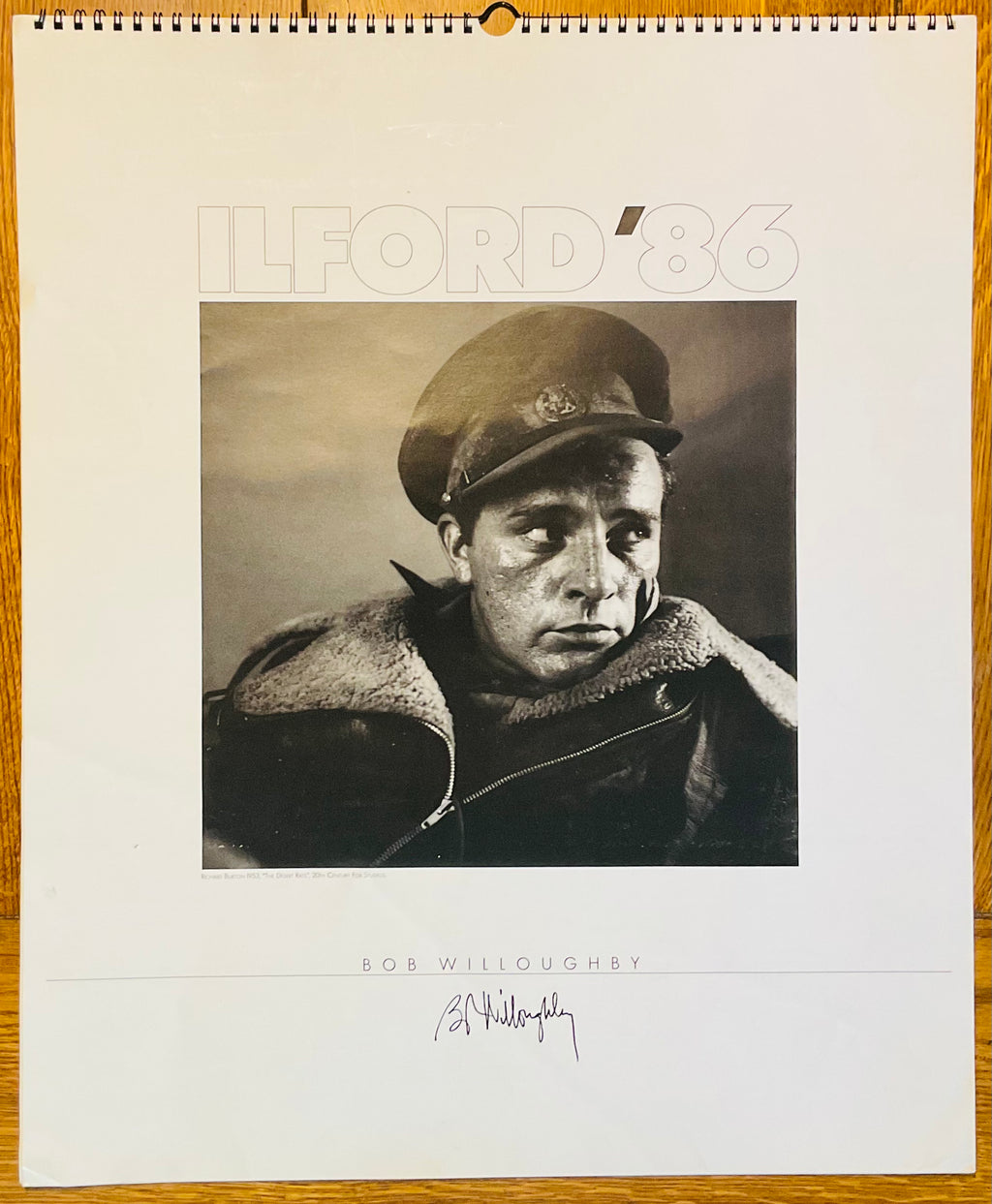 Bob Willoughby Original Unused Black/ White Ilford Pin Up Calendar 1986