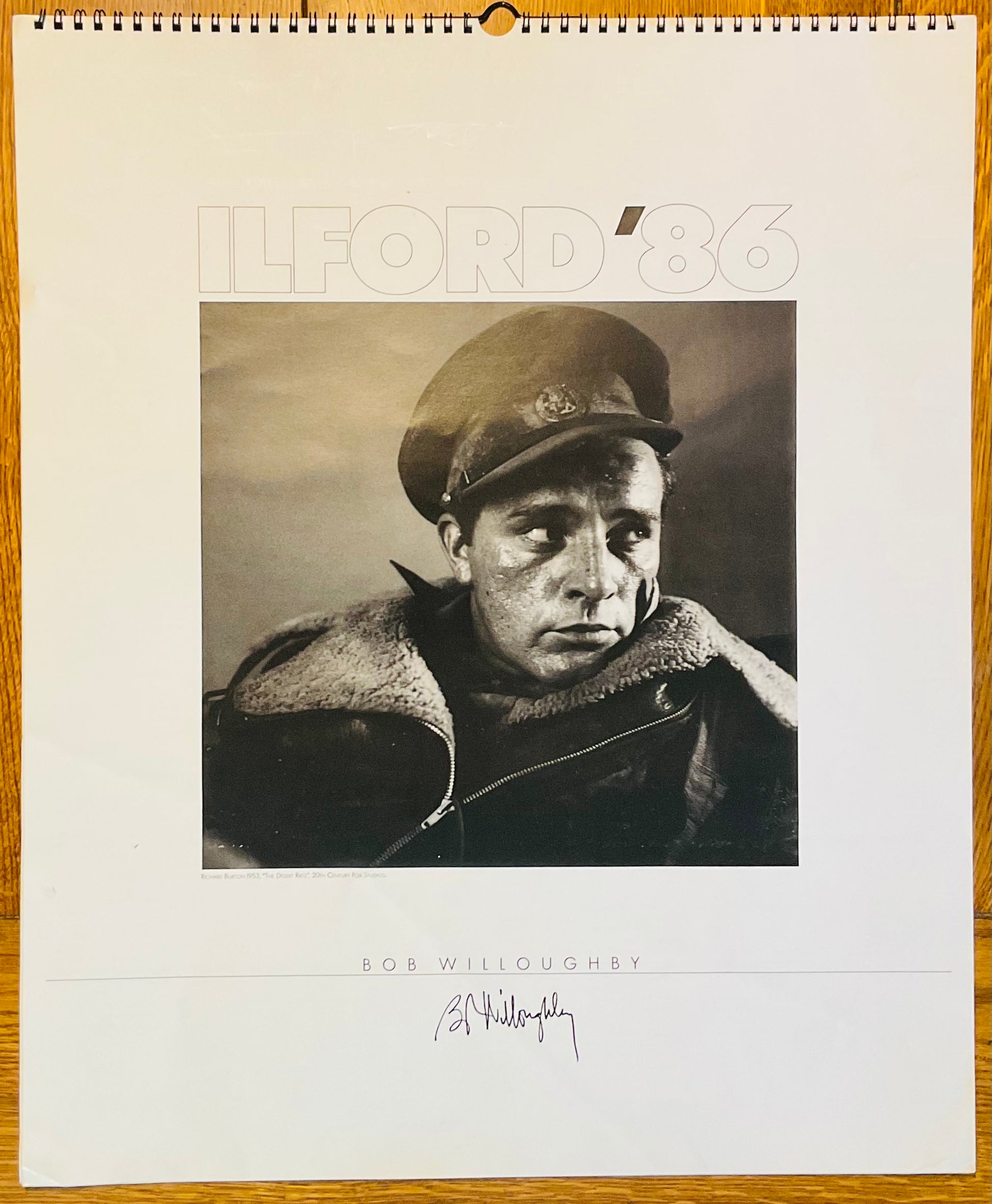 Bob Willoughby Original Unused Black/ White Ilford Pin Up Calendar 1986