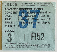 Load image into Gallery viewer, REO Speedwagon Original Used Concert Ticket Hammersmith Odeon London 28th May 1985