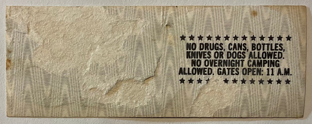 Fleetwood Mac Original Unused Concert Ticket UCSB Campus Stadium Santa Barbara 2nd Oct 1977