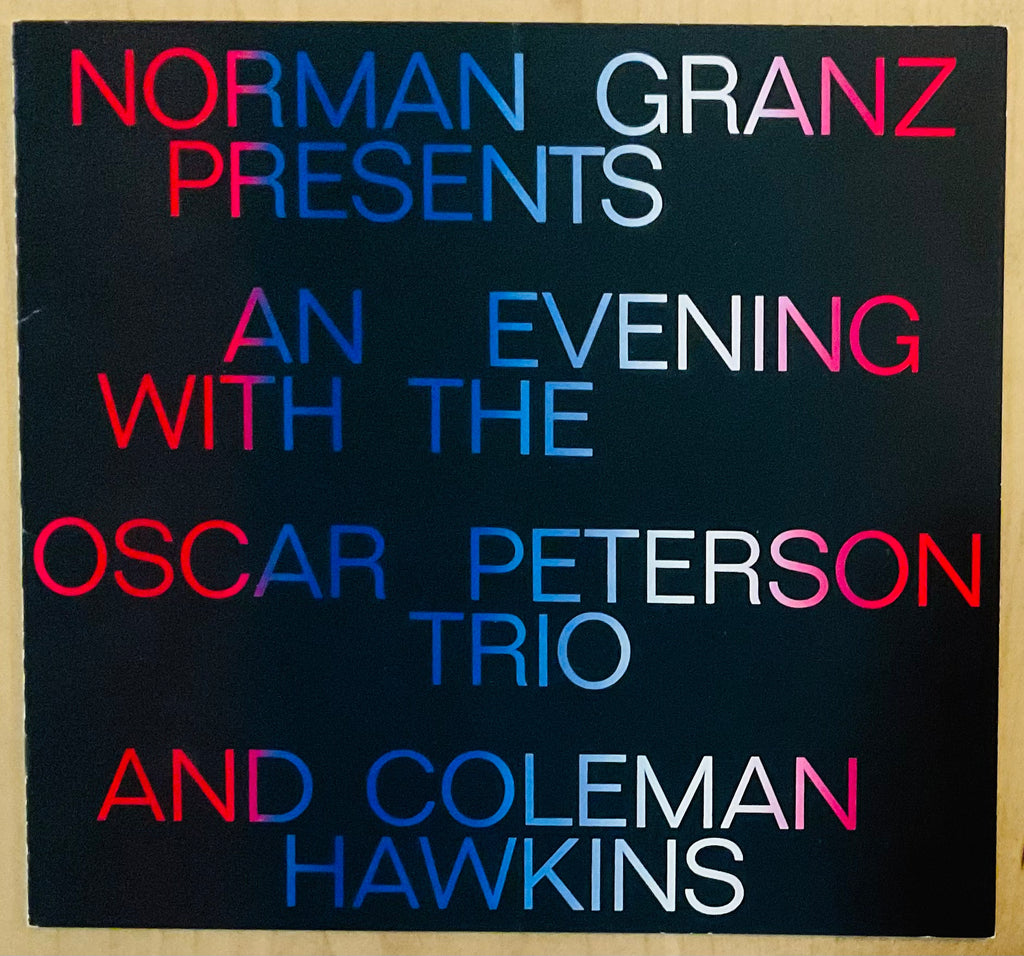 Oscar Peterson Coleman Hawkins Original Concert Programme European Tour Oct 1967