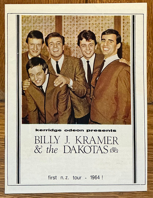 Billy J Kramer Original Concert Programme Majestic Kerridge Odeon Christchurch 12th Sep 1964