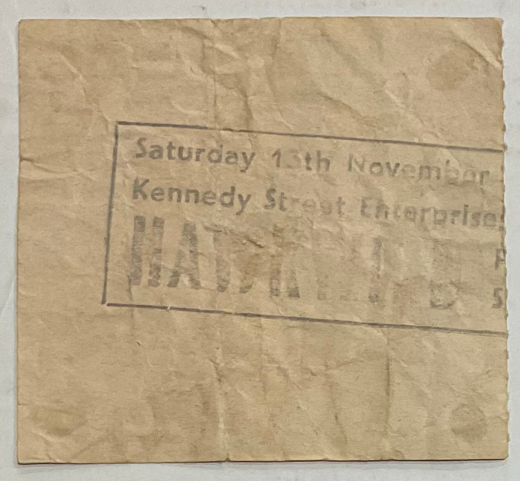 Hawkwind Original Used Concert Ticket Hammersmith Odeon London 13th Nov 1982