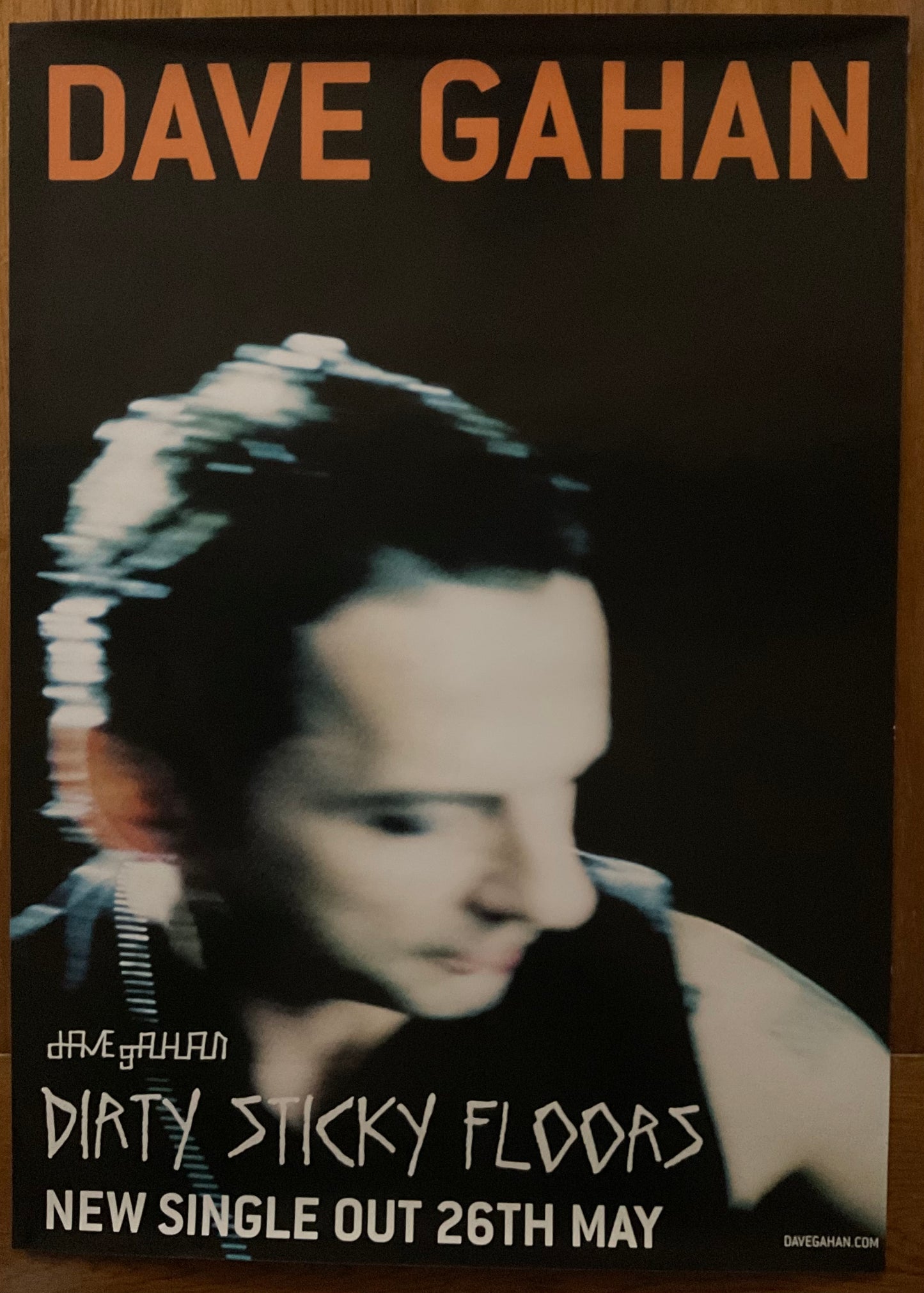 Depeche Mode Dave Gahan Dirty Sticky Floors Original Promo Poster Mute Records 2003