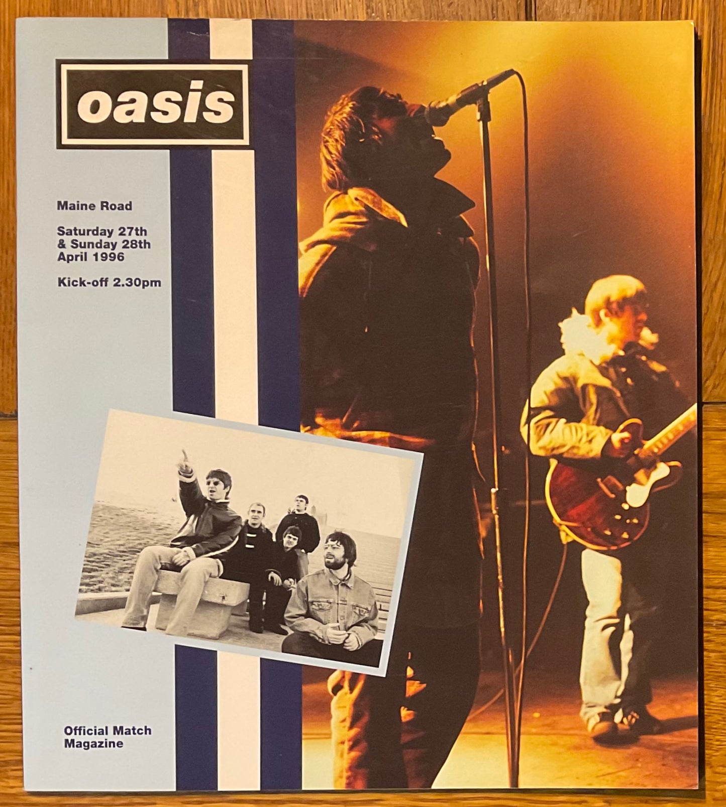 Oasis Original Concert Programme Maine Road Manchester 27th/ 28th April 1996