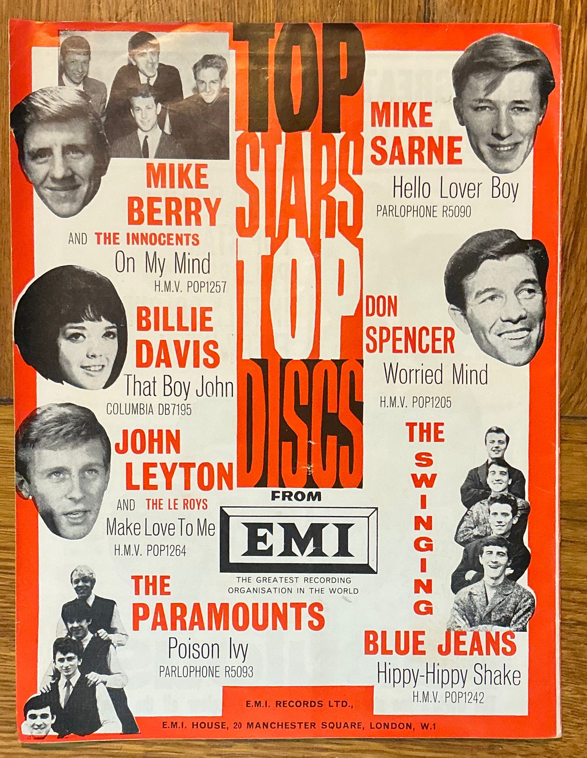 Rolling Stones Original Concert Programme All Stars Tour Feb/Mar 1964