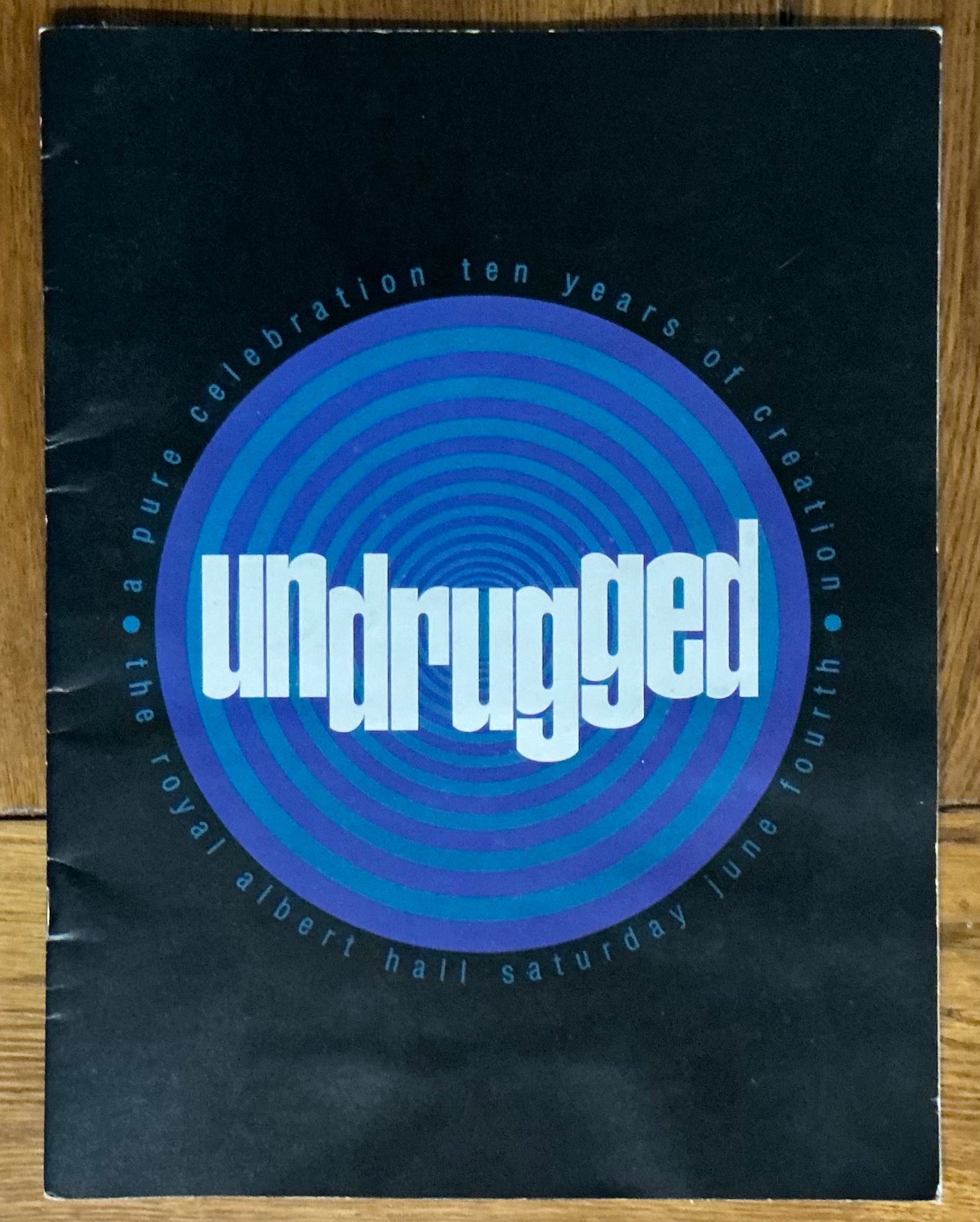 Oasis Undrugged Original Concert Programme Royal Albert Hall London 4th Jun 1994