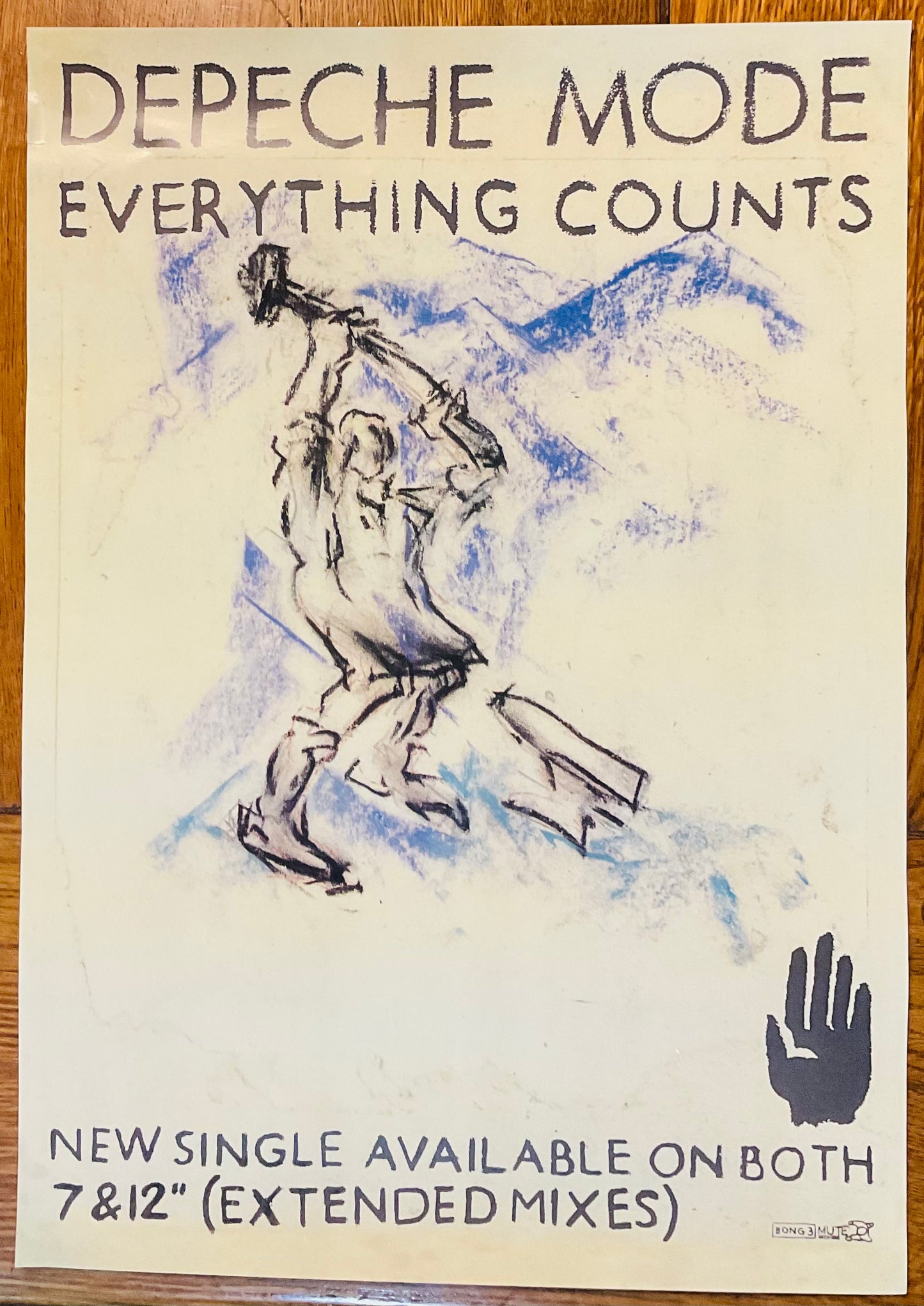 Depeche Mode Everything Counts Original Promo Poster Mute Records 1983