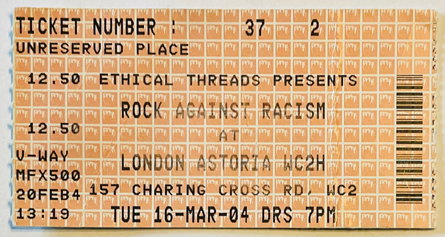 Buzzcocks Libertines Original Used Concert Ticket Astoria London 16th Mar 2004