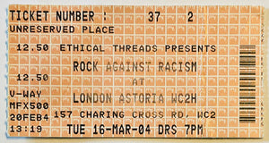 Buzzcocks Libertines Original Used Concert Ticket Astoria London 16th Mar 2004