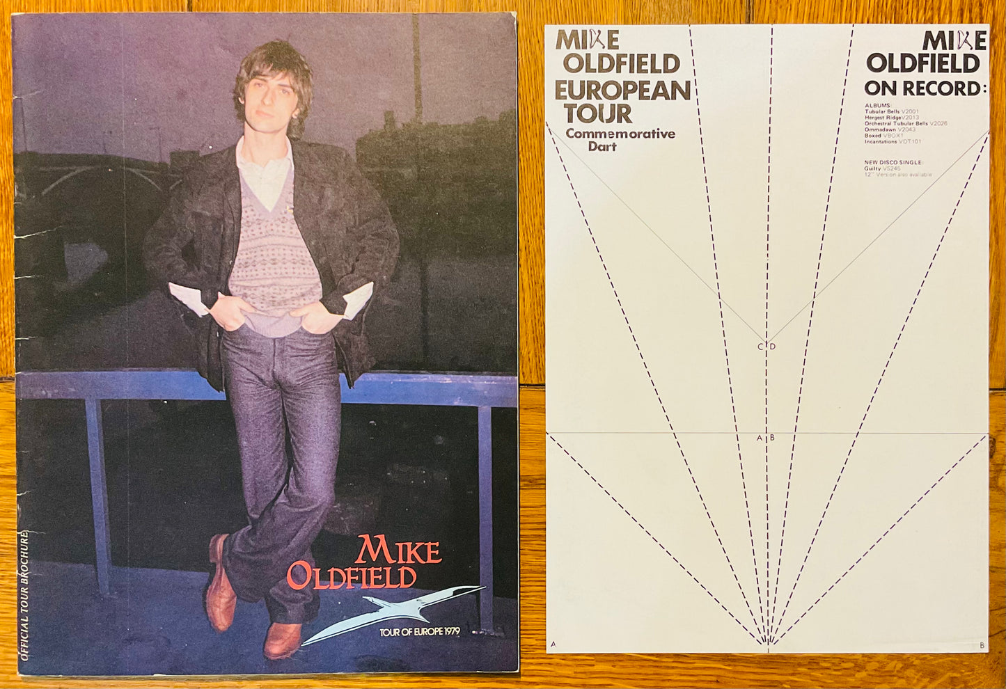 Mike Oldfield Original Concert Programme with Insert Tour Of Europe 1979