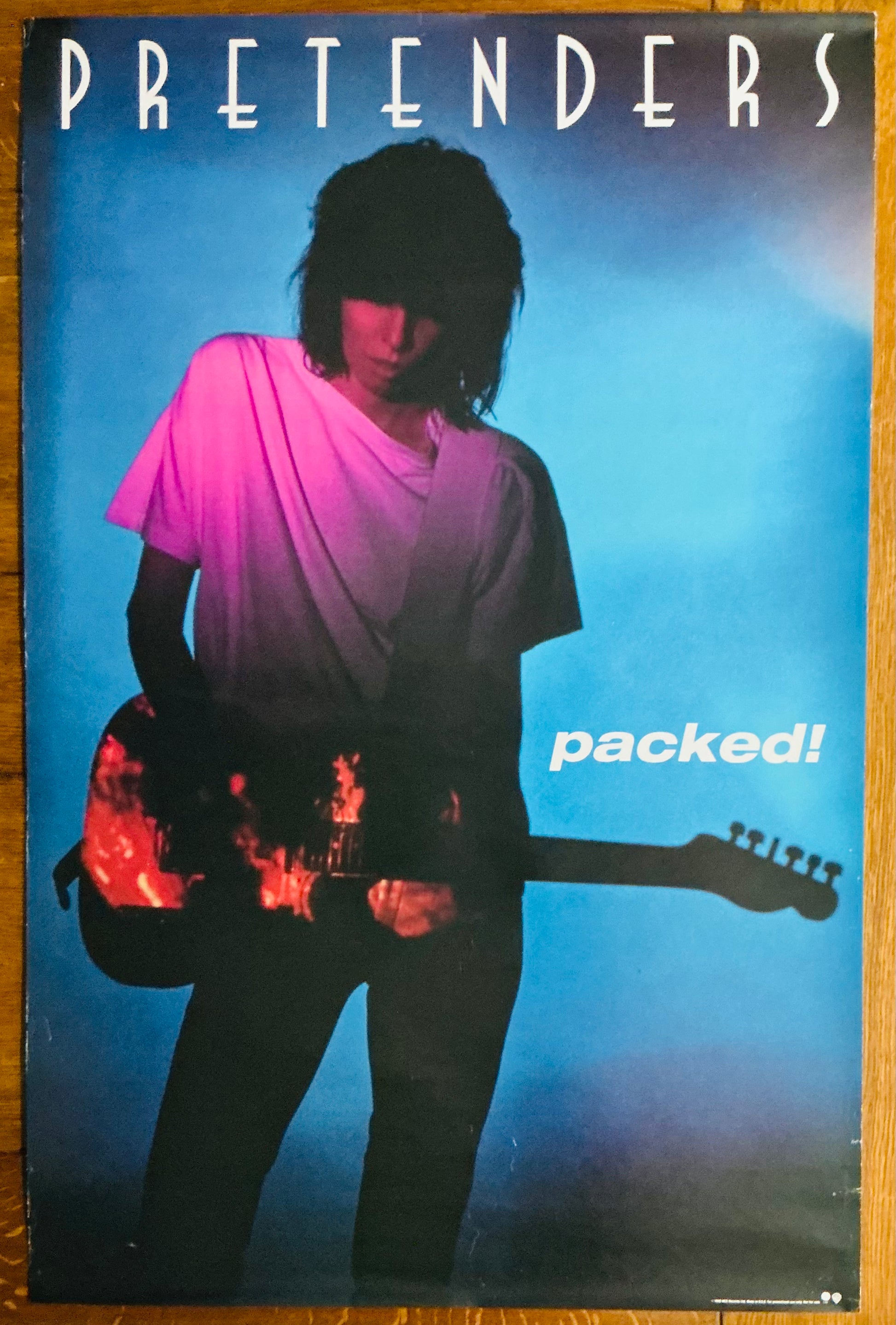 Pretenders Packed! Original Promo Poster WEA Records 1990