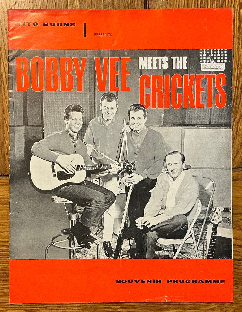 Bobby Vee Meets The Crickets UK Tour Programme 1962