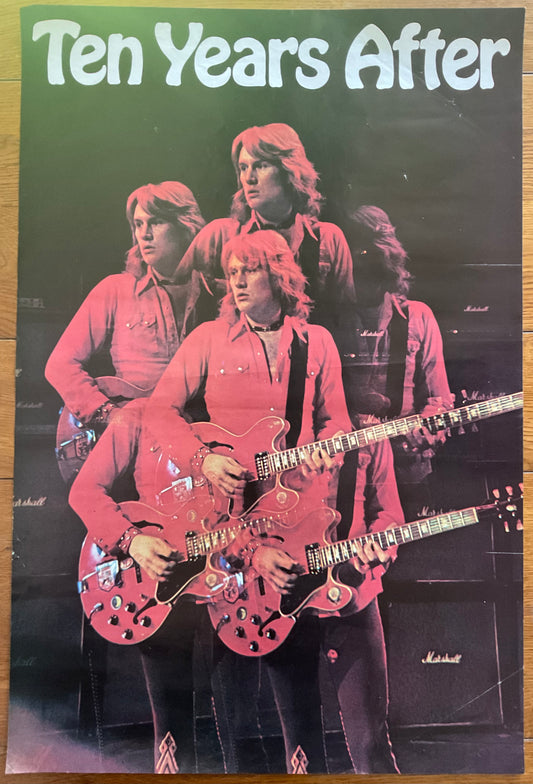 Ten Years After Original Promo Poster 1970s