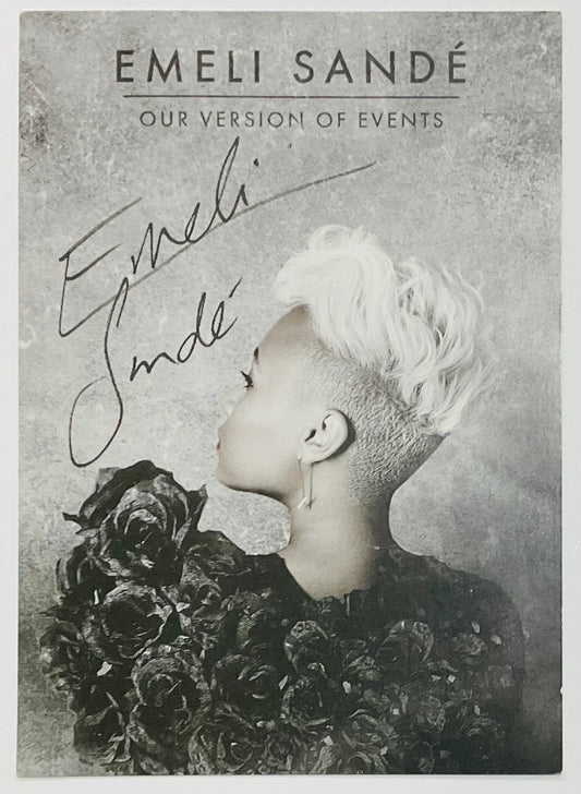 Emeli Sande One Version of Events Original Promo Publicity Card Virgin Records 2012