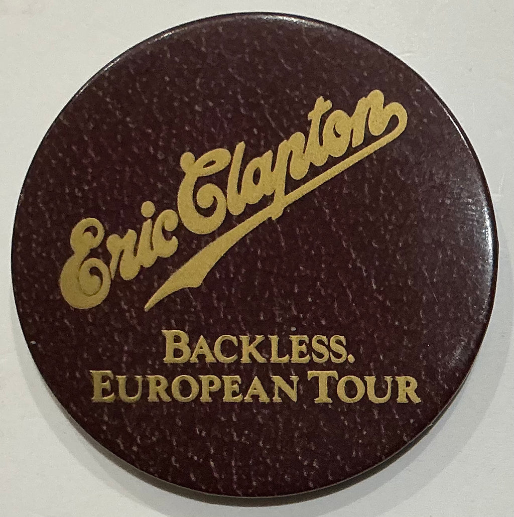 Eric Clapton Original Concert Metal Badge Pin Backless European Tour 1978