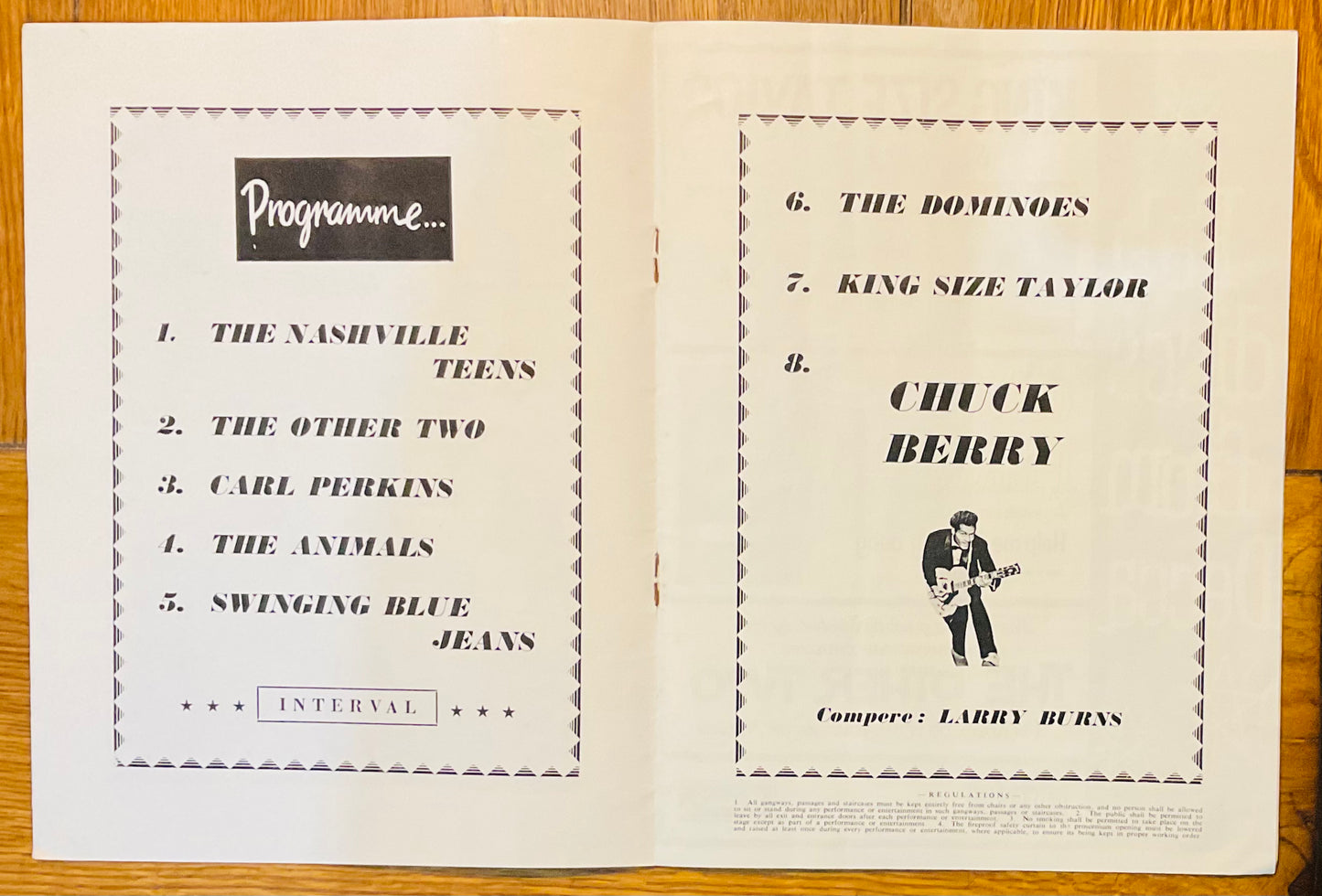 Chuck Berry Animals Original Concert Programme UK Tour May 1964