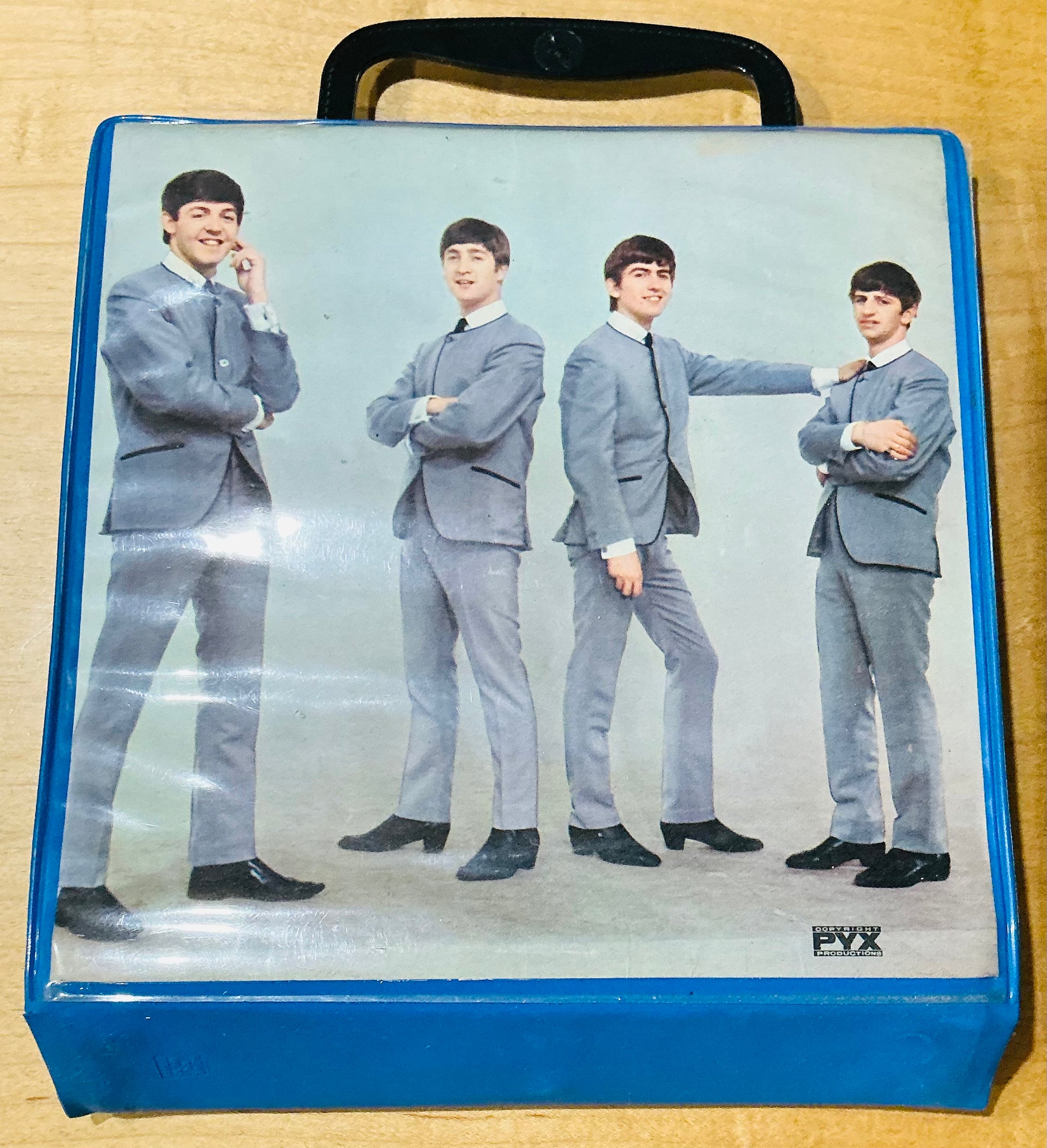 Beatles 7" Singles Blue Record Carrier case by Seagull Enterprises PYX 1960s
