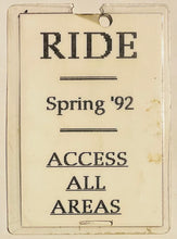 Load image into Gallery viewer, Ride Andy Bell Original Concert Backstage Pass Ticket Leave Them All Behind Tour Spring 1992