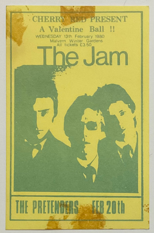 Jam Original Used Concert Ticket Winter Gardens Malvern 13th Feb 1980