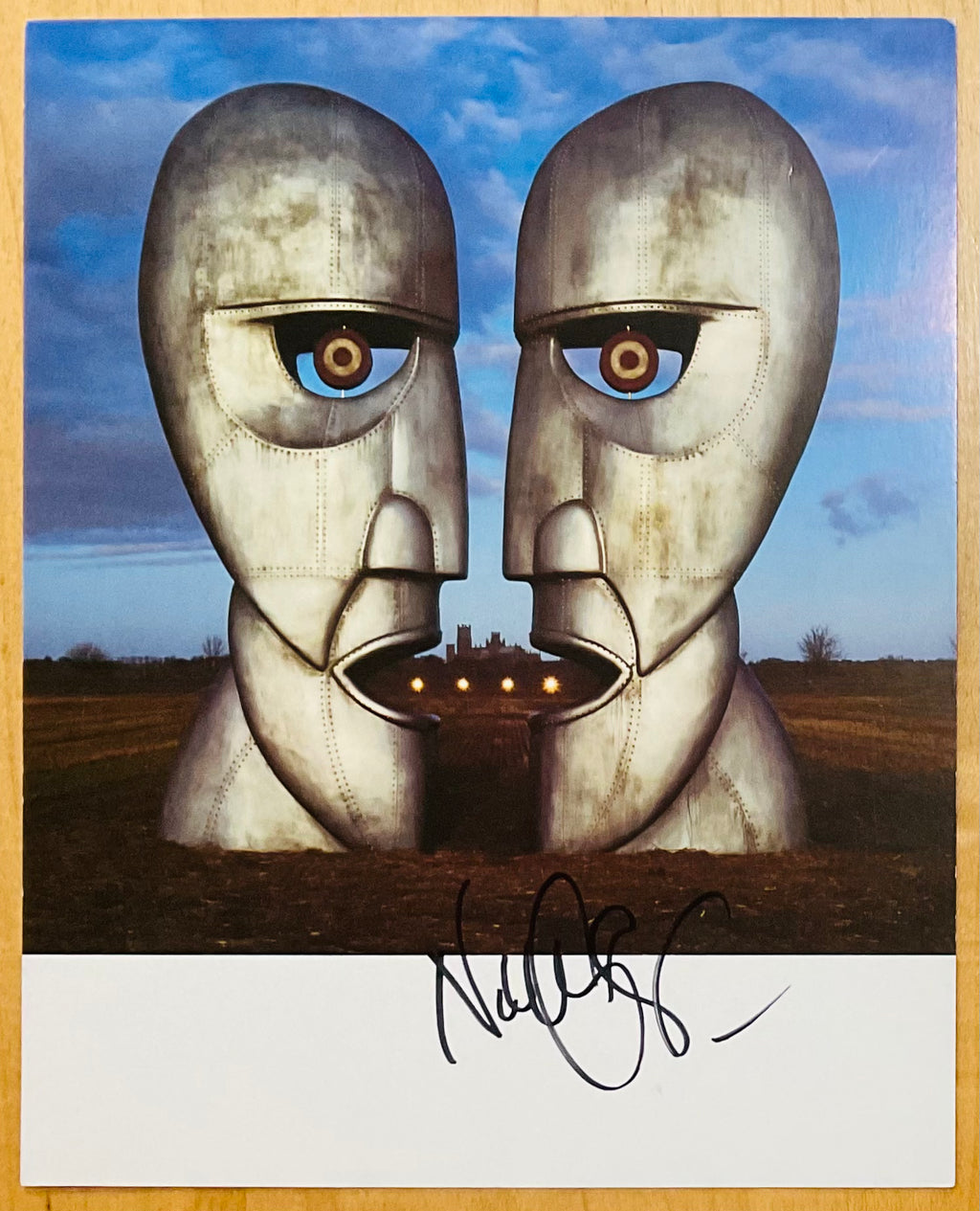 Pink Floyd Nick Mason Division Bell Original Signed Autographed Promo Card EMI Records 1994