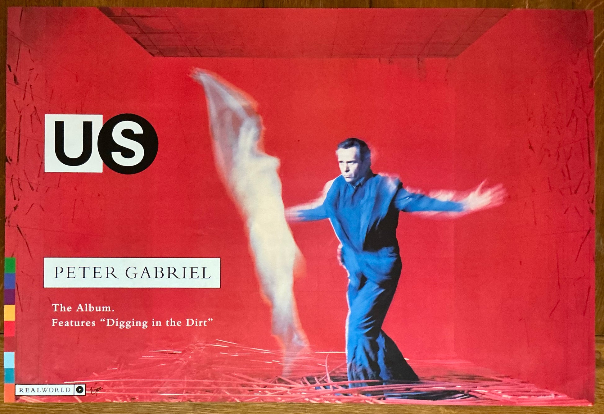 Peter Gabriel Us Original Promo Poster Virgin Real World Records 1992
