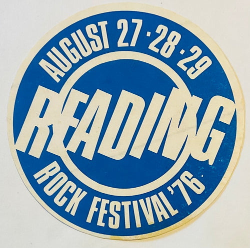 AC/DC Camel Brand X Original Unused Promo Concert Sticker Ticket Reading Rock Festival 1976