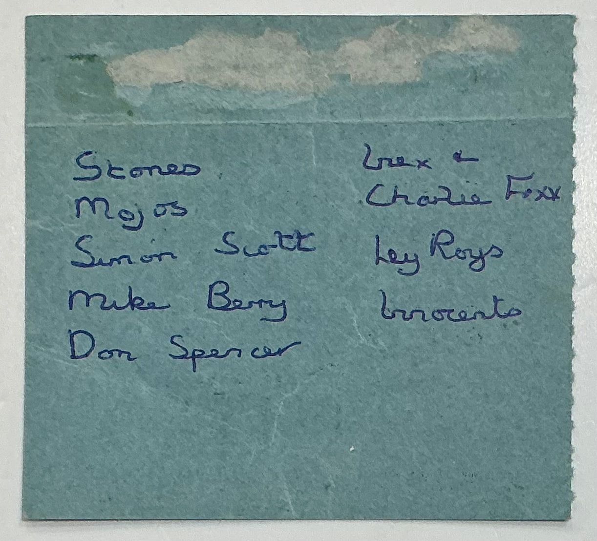 Rolling Stones Original Used Concert Ticket Gaumont Theatre Wolverhampton 5th Oct 1964